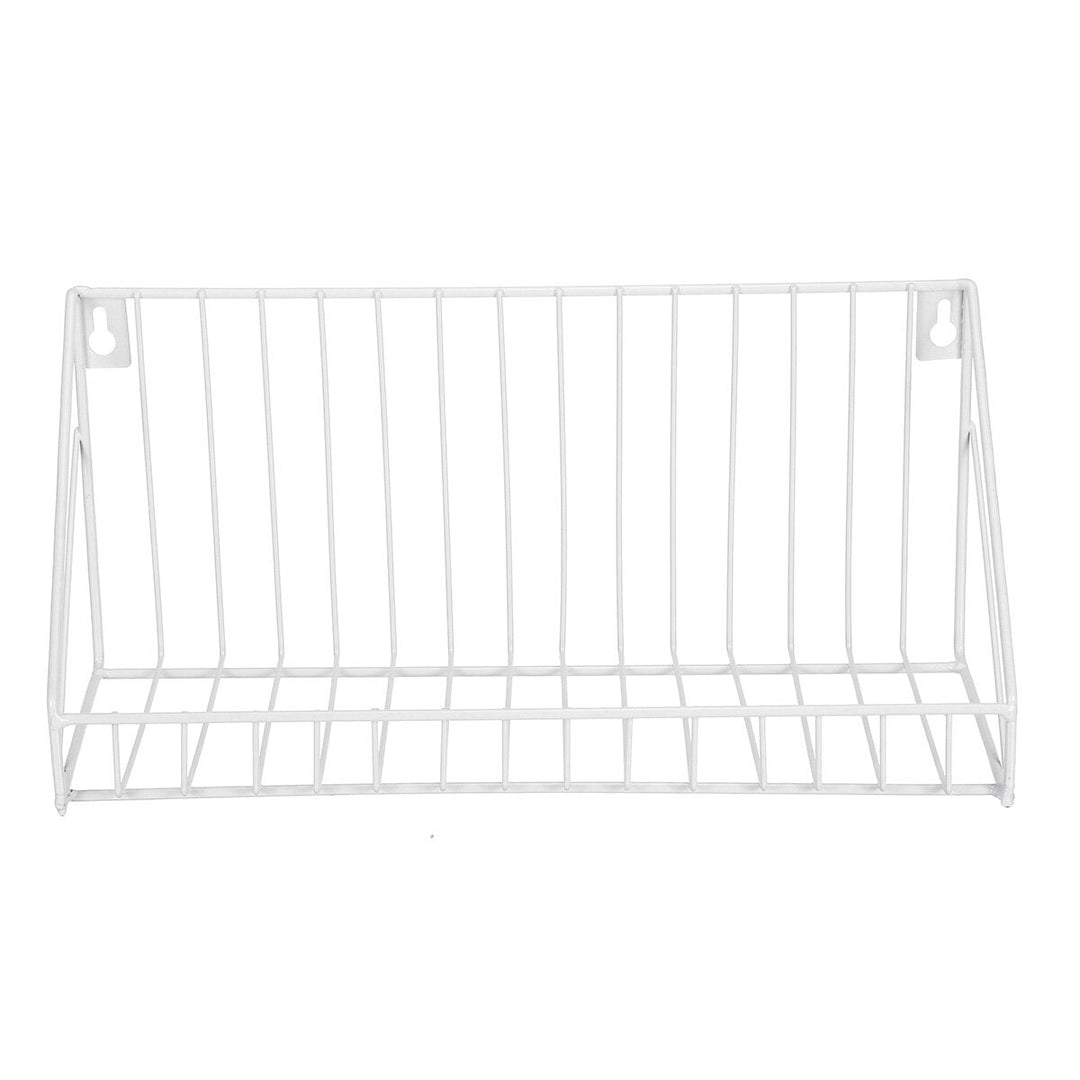 Nordic Minimalist Wrought Iron Grid Wall Shelf Storage Shelf Image 2