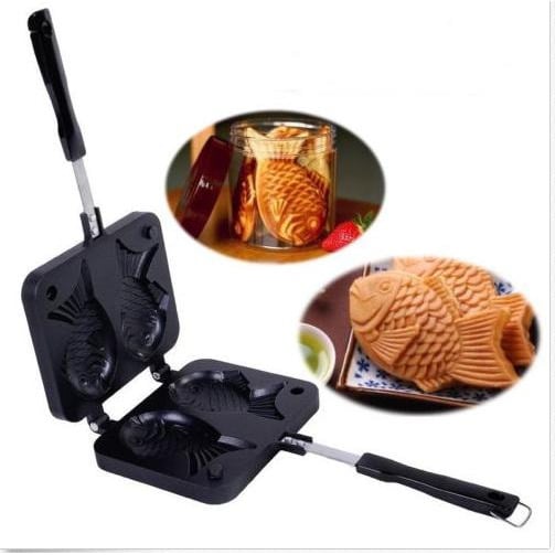 Non-stick Taiyaki Fish Shaped Waffle Frying Pan Maker Home Food Cooking Baking Mold Waffle Maker Image 6