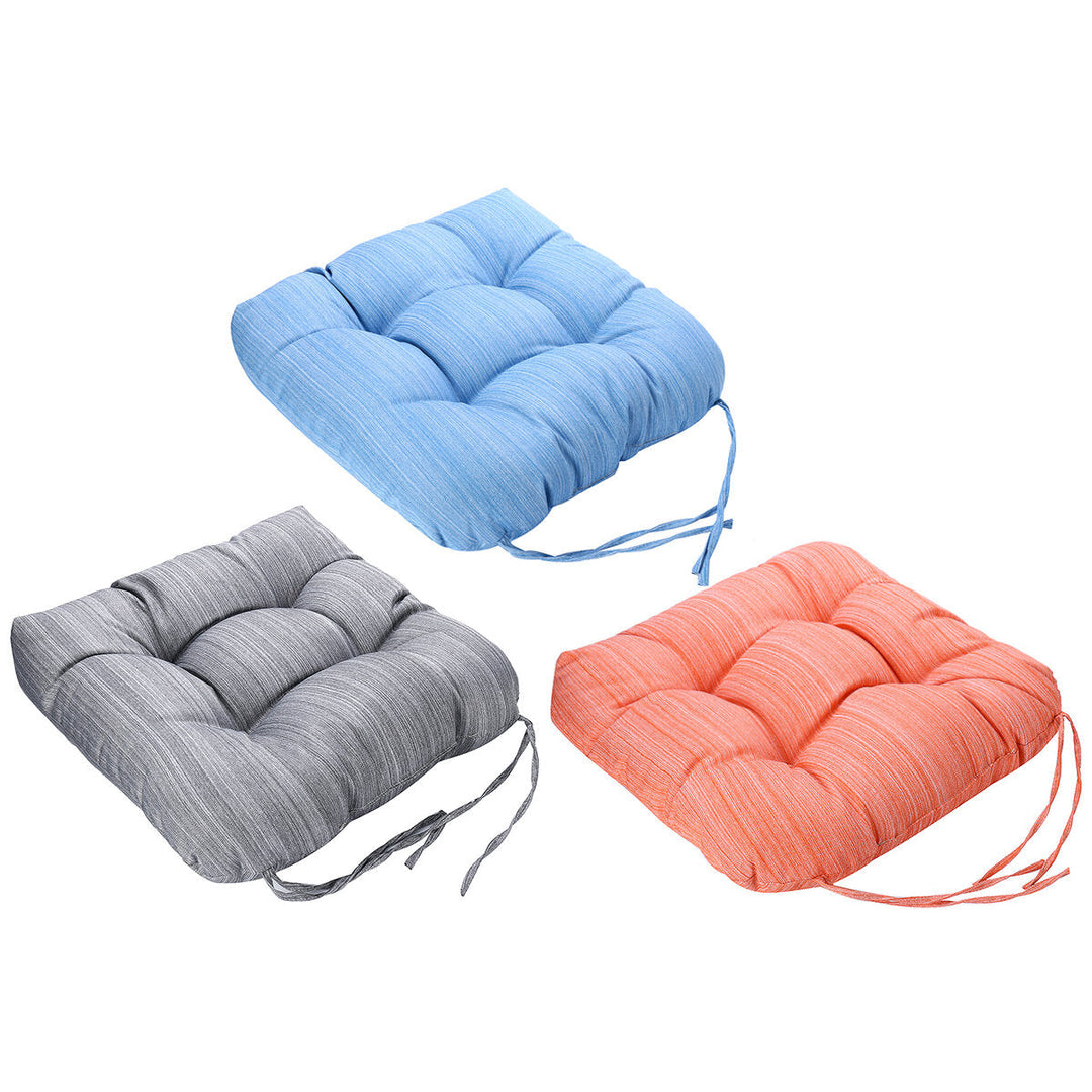 Outdoor Chair Cushion Waterproof Sofa Padded Cushion PP Cotton with Bandage Home Office Student Seat Supplies Image 1