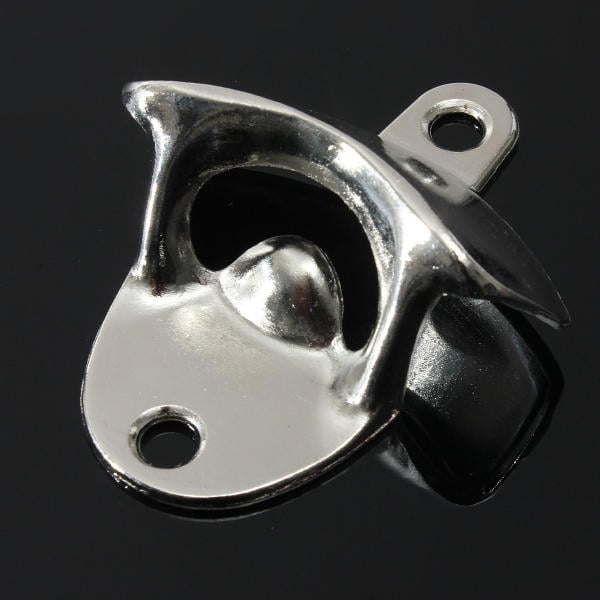 Nickel Bottle Opener Wall Mount Bar Wine Beer Soda Glass Cap Remover Opener Tool Image 6