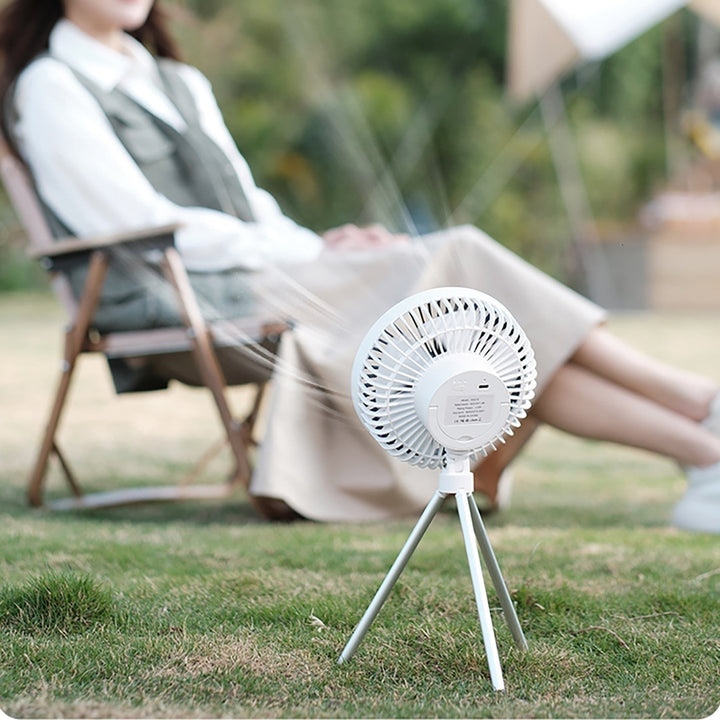 Multi-functional Mini Fan USB Rechargeable Portable Fan Outdoor Camping Ceiling Fan Desktop Fan with LED Light Image 11