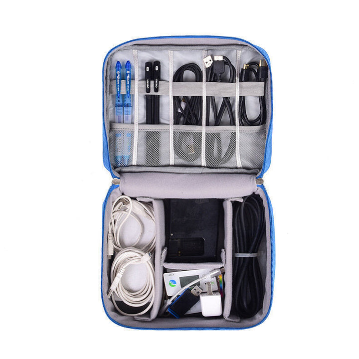 Multi-functional Portable Waterproof Digital Devices Storage Bag USB Cable Watch Mobile Phone U Disk Earphone Organizer Image 1