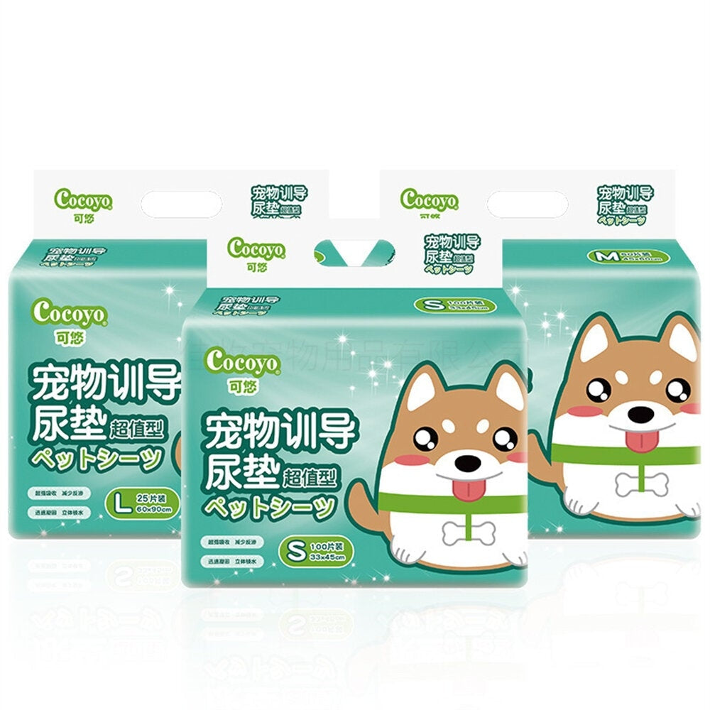 Non-woven Fabric Wood Pulp Pet Training Diaper Water Proof Strong Absorption Instant Solidification Image 2