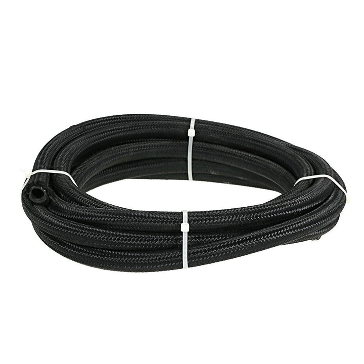 Nylon Braided Fuel Hose Oil Cooler 1M Black Image 7