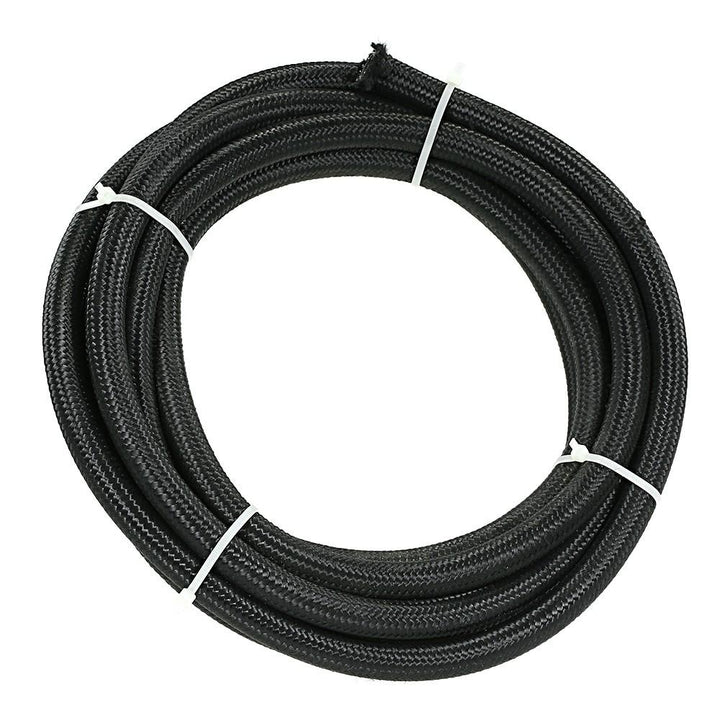 Nylon Braided Fuel Hose Oil Cooler 1M Black Image 8