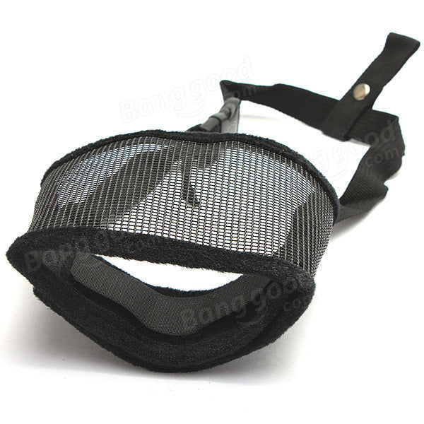 Nylon Fabric Adjustable Mesh Anti Bark Bite Pet Mouth Muzzle Image 12