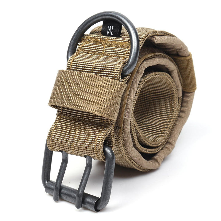 Nylon Tactical Dog Collar Military Adjustable Training Dog Collar with Metal D Ring Buckle M Size Image 1