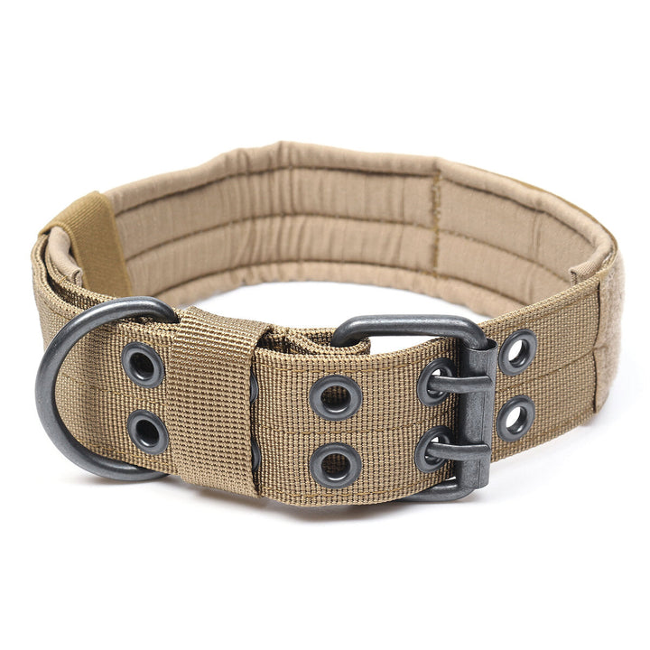 Nylon Tactical Dog Collar Military Adjustable Training Dog Collar with Metal D Ring Buckle M Size Image 10