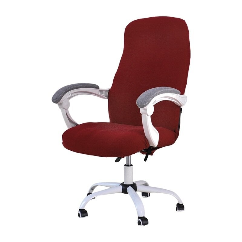 Office Chair Cover Computer Chair Water Resistant Jacquard Office Chair Slipcover Elastic for Home Armchair Image 4