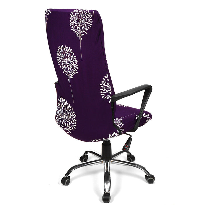 Office Chair Cover Computer Rotating Chair Protector Stretch Armchair Seat Slipcover Home Office Furniture Decoration L Image 3