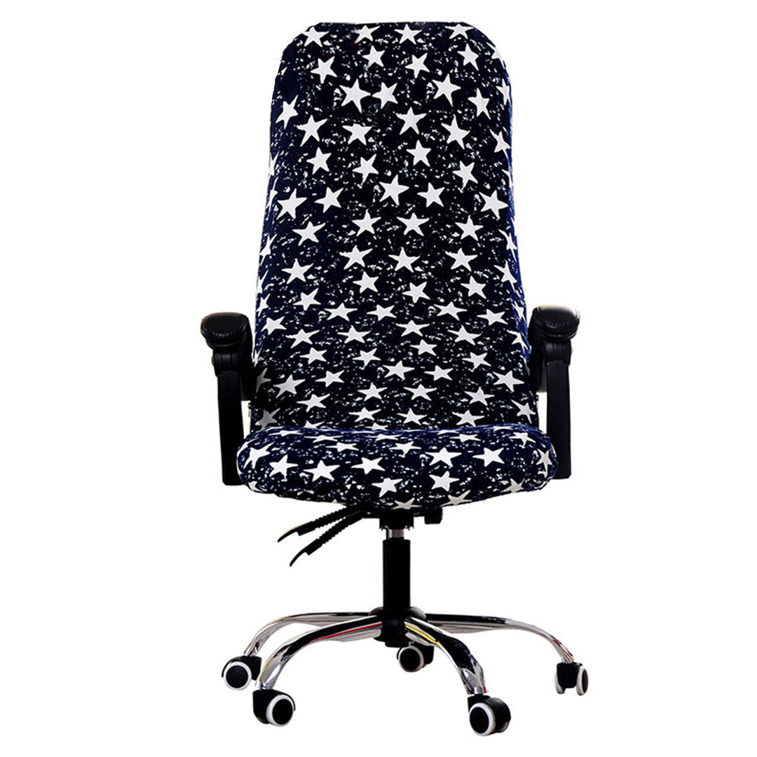 Office Chair Cover Computer Rotating Chair Protector Stretch Armchair Seat Slipcover Home Office Furniture Decoration L Image 7