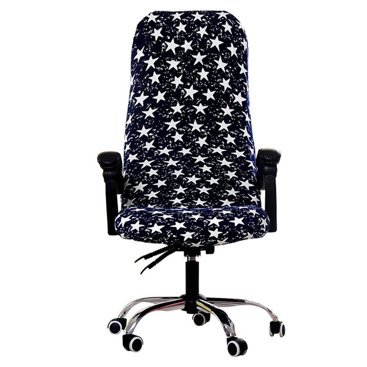 Office Chair Cover Computer Rotating Chair Protector Stretch Armchair Seat Slipcover Home Office Furniture Decoration L Image 1