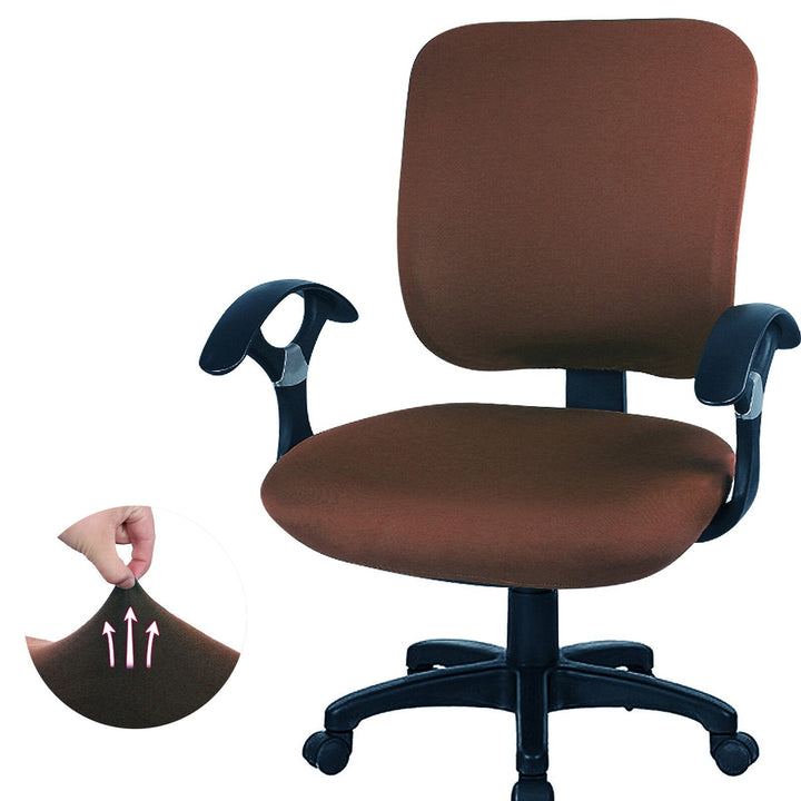 Office Chair Covers 2piece Stretchable Computer Office Chair Cover Universal Chair Seat Covers Image 1