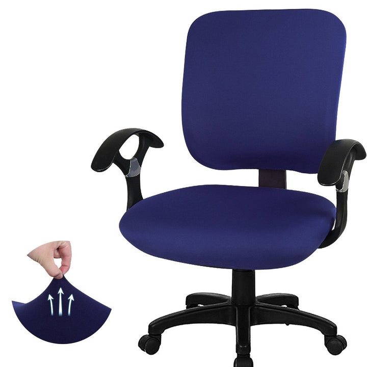 Office Chair Covers 2piece Stretchable Computer Office Chair Cover Universal Chair Seat Covers Image 1