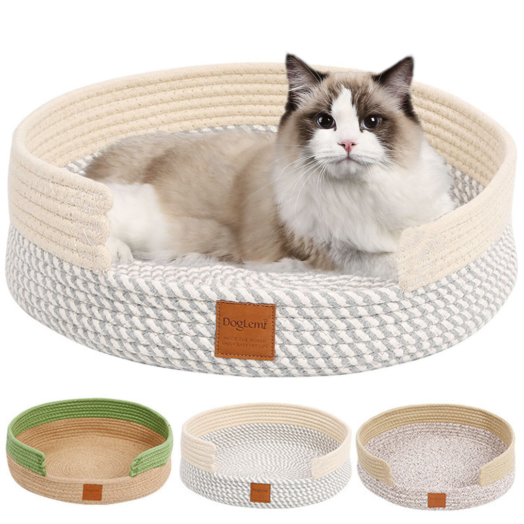 Natural Cotton Pet Cat Cave Beds House For Cats Small Pets Scratching Bed Image 1