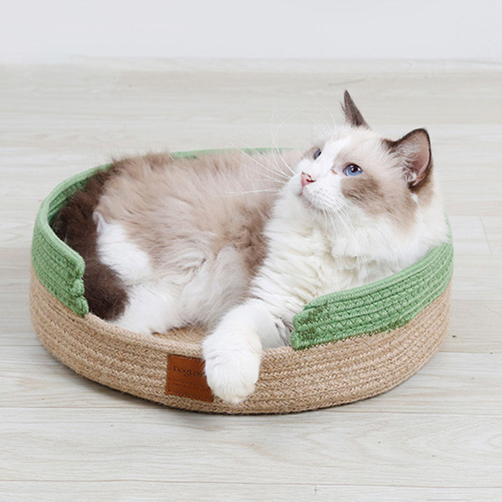 Natural Cotton Pet Cat Cave Beds House For Cats Small Pets Scratching Bed Image 6