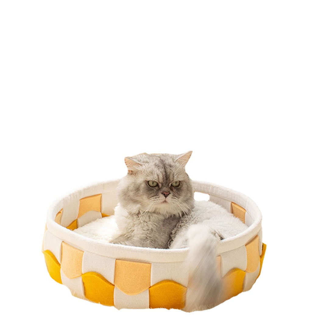 Natural Felt Pet Cat Cave Beds Nest House For Cats Small Dogs Pets Supplies Image 3