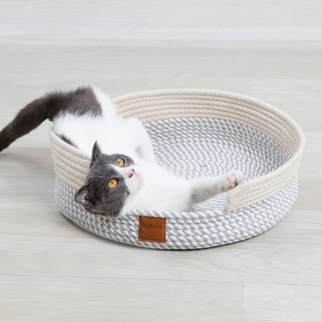 Natural Cotton Pet Cat Cave Beds House For Cats Small Pets Scratching Bed Image 7