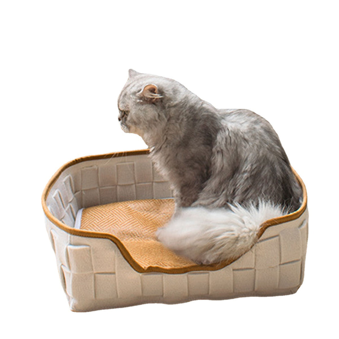 Natural Felt Pet Cat Cave Beds Nest House For Cats Small Dogs Pets Supplies Image 7