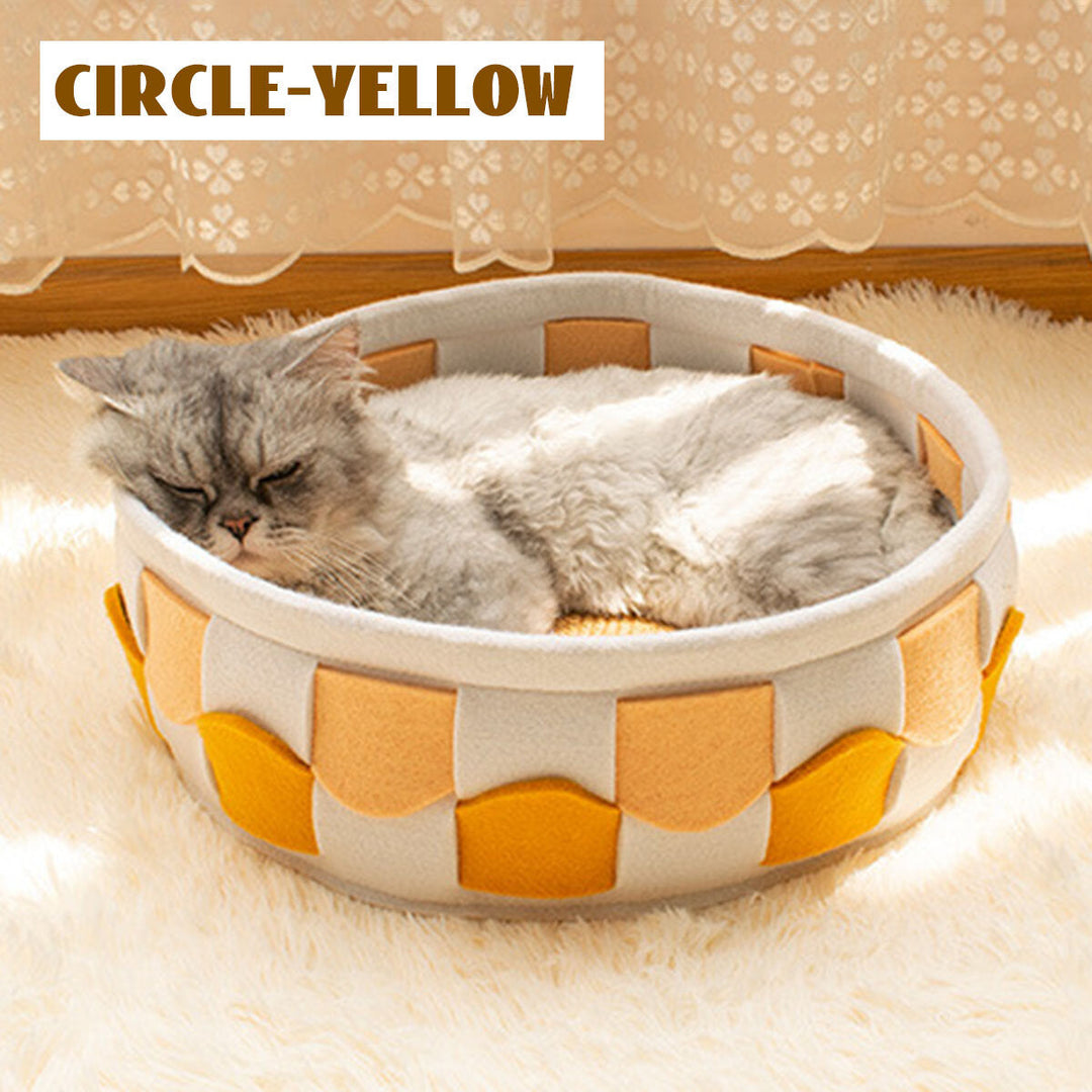 Natural Felt Pet Cat Cave Beds Nest House For Cats Small Dogs Pets Supplies Image 9