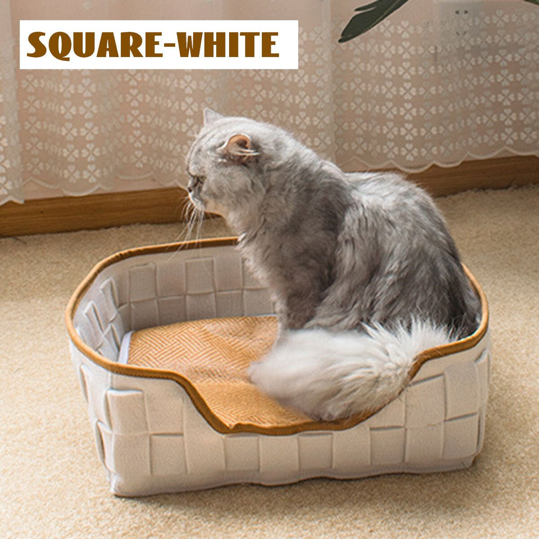 Natural Felt Pet Cat Cave Beds Nest House For Cats Small Dogs Pets Supplies Image 10