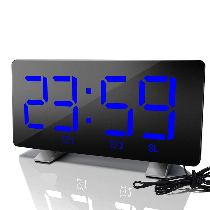 LED Radio Alarm Clock Creative Snooze Electronic Clock USB Charging Digital Desk Clock Image 5