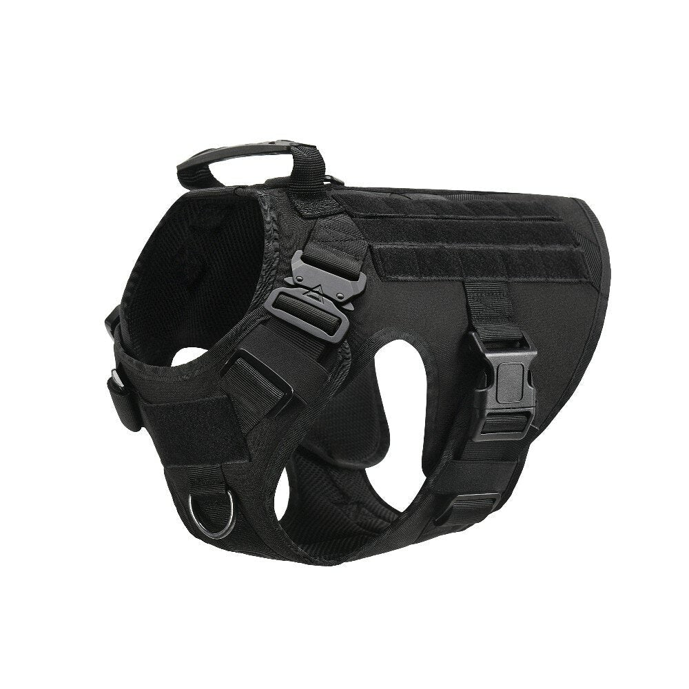 No Pull Harness For Large Dogs Military Tactical Dog Harness Vest German Shepherd Doberman Labrador Service Dog Training Image 2