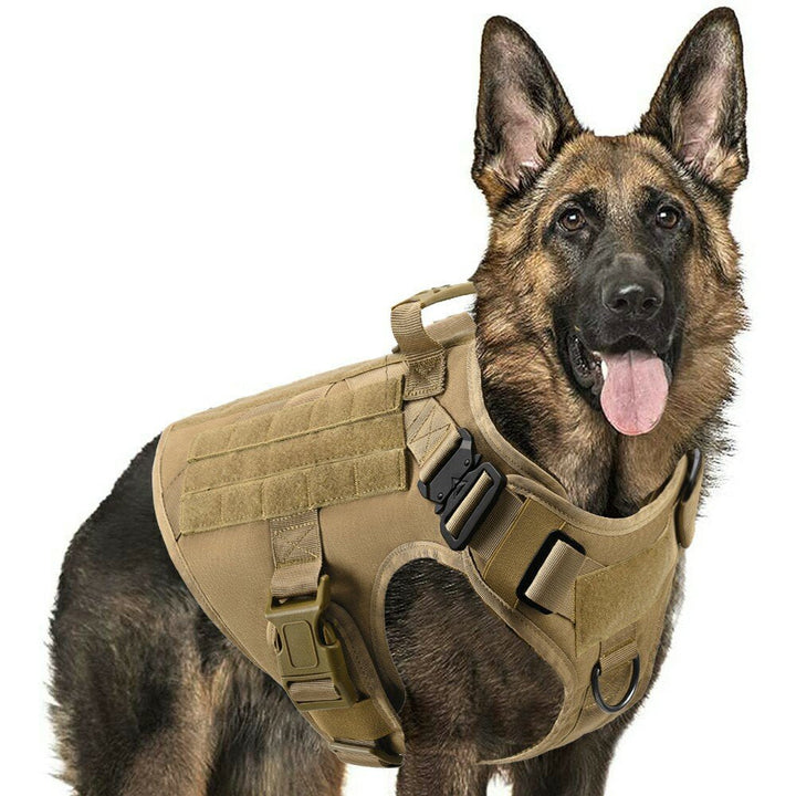 No Pull Harness For Large Dogs Military Tactical Dog Harness Vest German Shepherd Doberman Labrador Service Dog Training Image 11