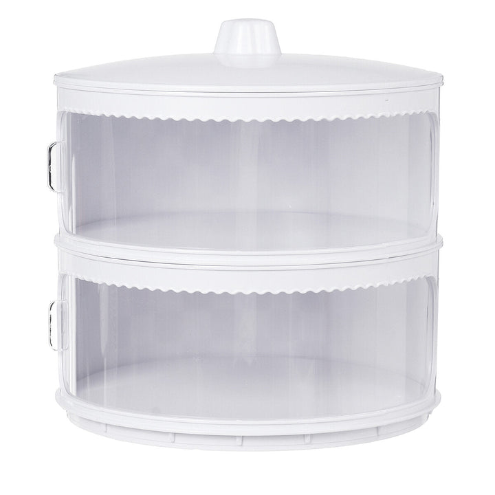 Multi-Layer Dish Cover Insulation Dust Proof Kitchen Meal Food Transparent Cover Image 4