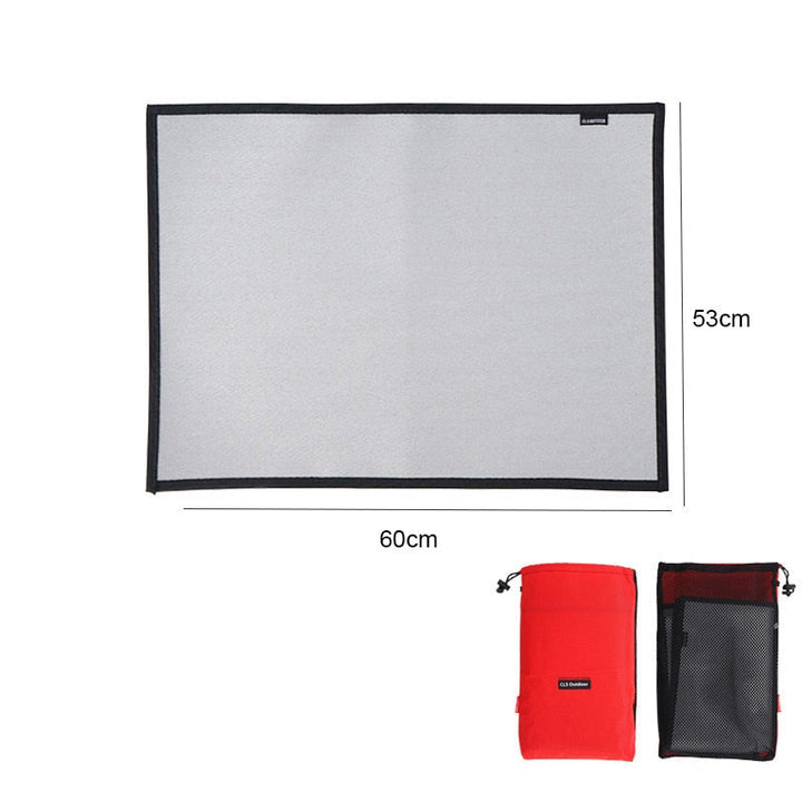 Outdoor Camping Fireproof Cloth Heat Insulation Pad Flame Retardant Cloth Portable BBQ Picnic Mat High Temperature Image 10