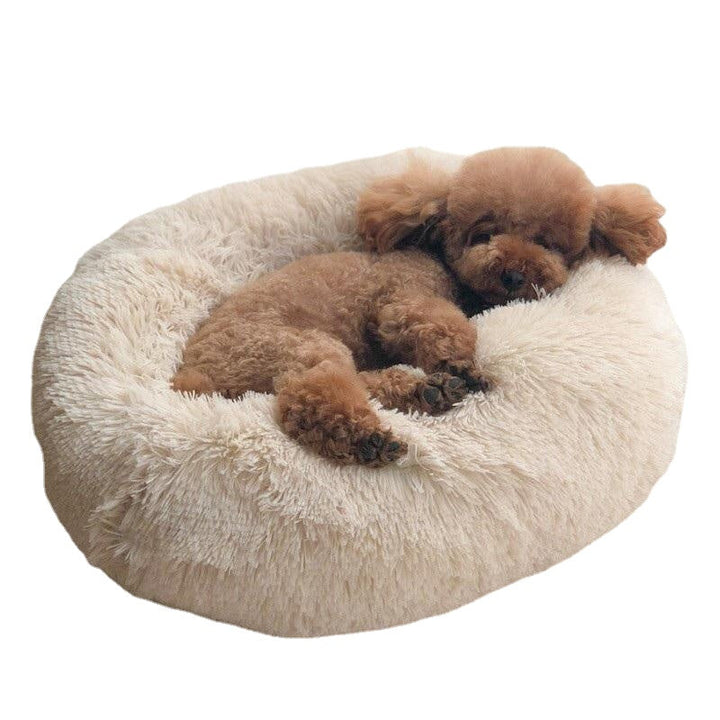 Multicolor Cat/Dog Pet Bed Super Soft Warm Round Depth Super Cute Kennel Image 1