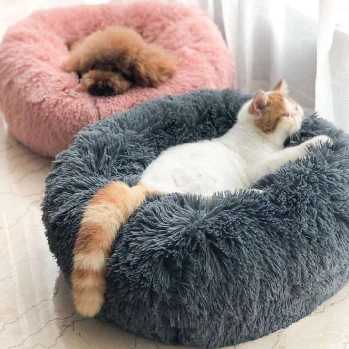 Multicolor Cat/Dog Pet Bed Super Soft Warm Round Depth Super Cute Kennel Image 3