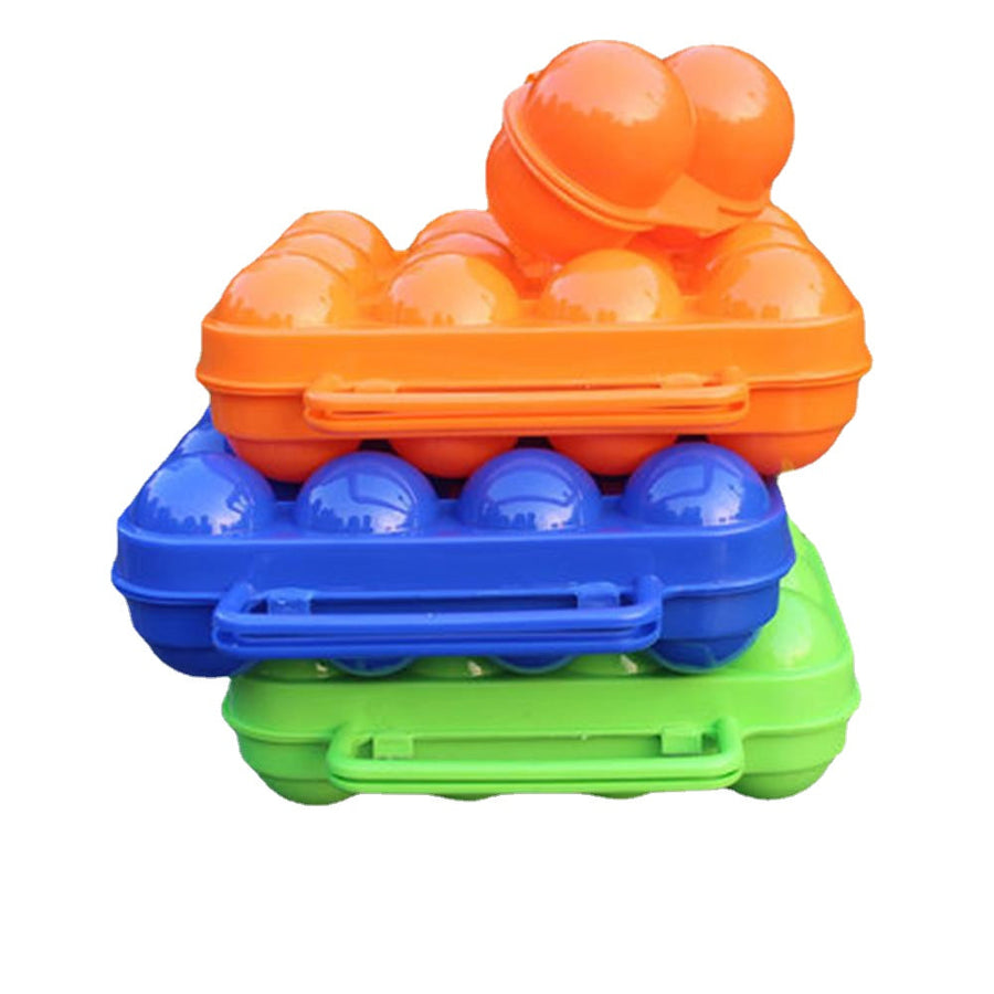 Outdoor Camping Hiking Picnic kitchen For Portable storage Case holder Plastic Container Convenient Two Eggs Box Image 1