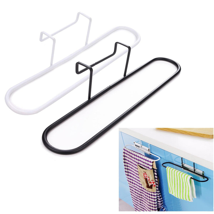 Multipurpose Towel Rack Seamless Free Nail Cloth Rack Bathroom Hangers Hook Image 1