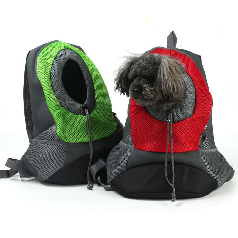 Oxford Cloth Breathable Mesh Pet Backpack Dog Portable Travel Out Backpack Carrier Image 1