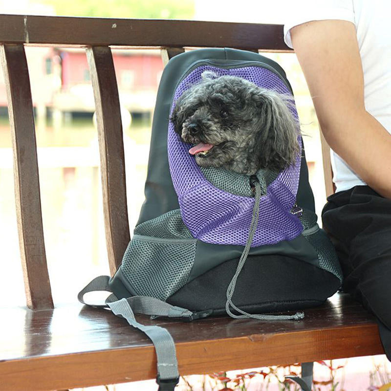 Oxford Cloth Breathable Mesh Pet Backpack Dog Portable Travel Out Backpack Carrier Image 11