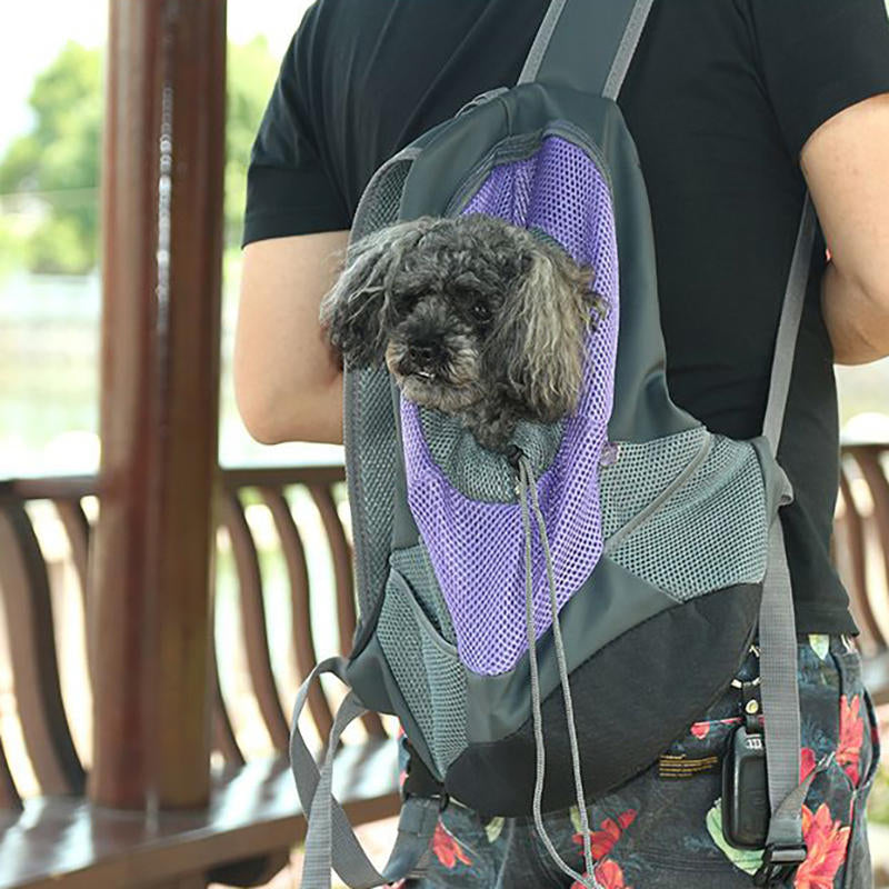 Oxford Cloth Breathable Mesh Pet Backpack Dog Portable Travel Out Backpack Carrier Image 12