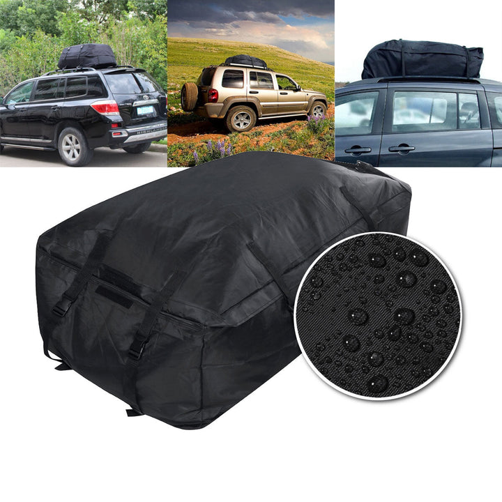 Oxford Cloth Car Roof Bag Travel Car Top Rack Bag Waterproof Luggage Cargo Carrier Bag Outdoor Camping Image 2