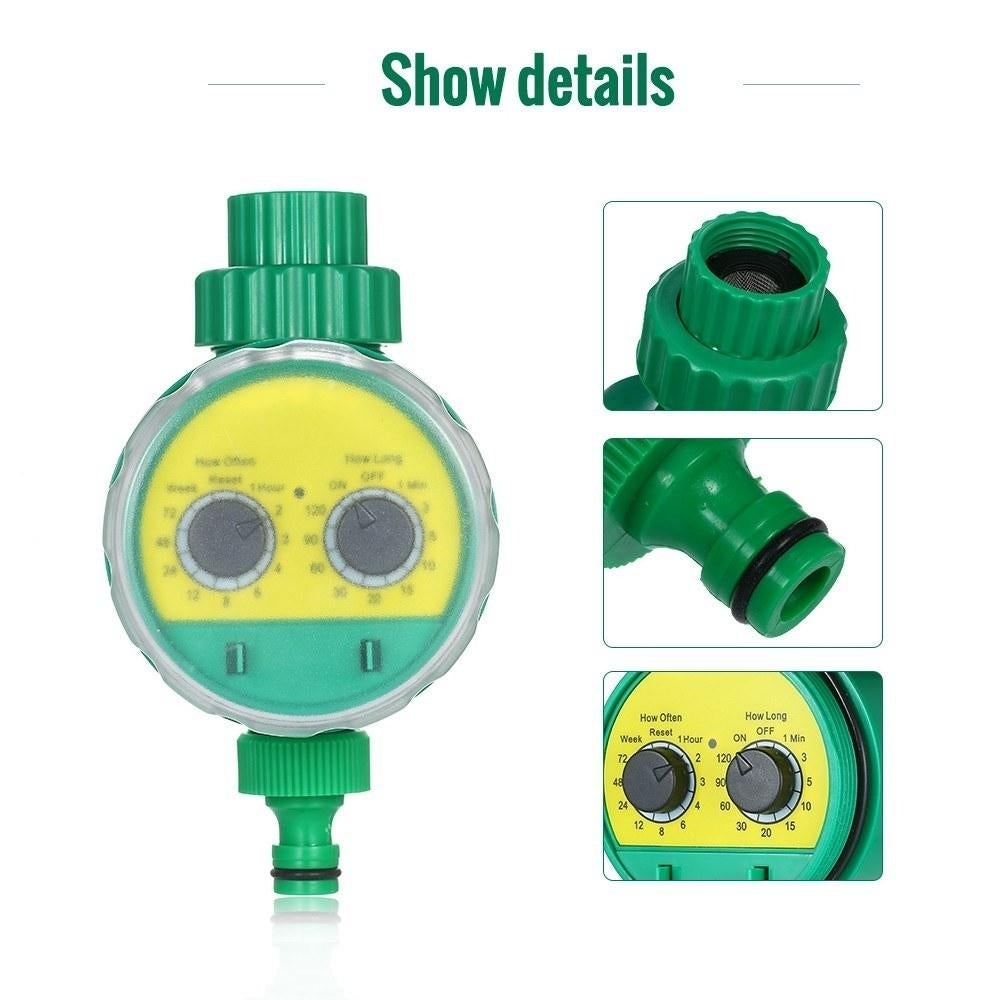 Outdoor Timed Irrigation Controller Automatic Sprinkler Programmable Valve Hose Water Timer Faucet Watering Image 8