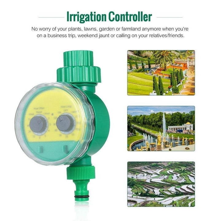 Outdoor Timed Irrigation Controller Automatic Sprinkler Programmable Valve Hose Water Timer Faucet Watering Image 11