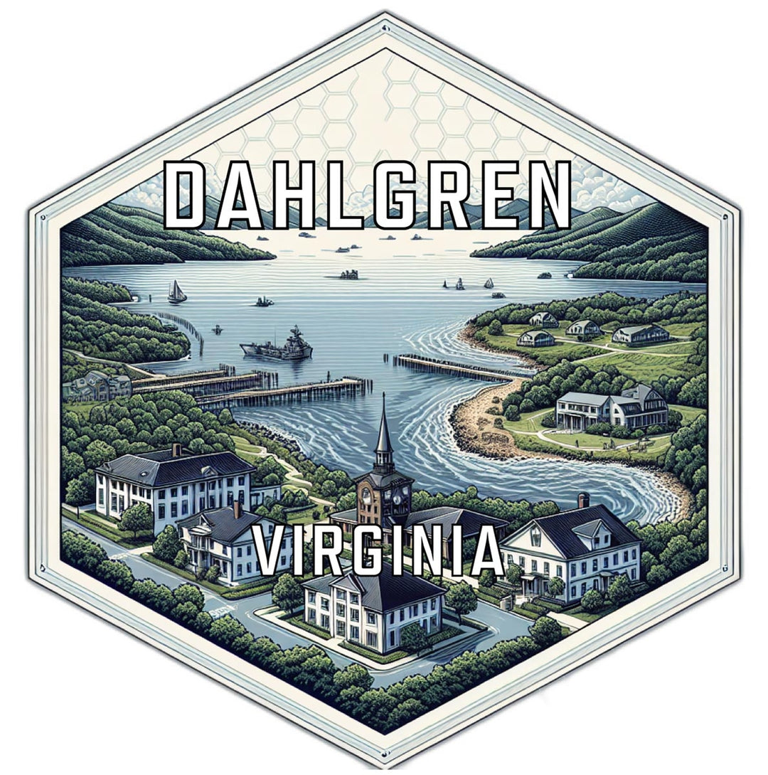 Dahlgren Virginia Travel Destination Souvenir Vinyl Decal Sticker Image 1