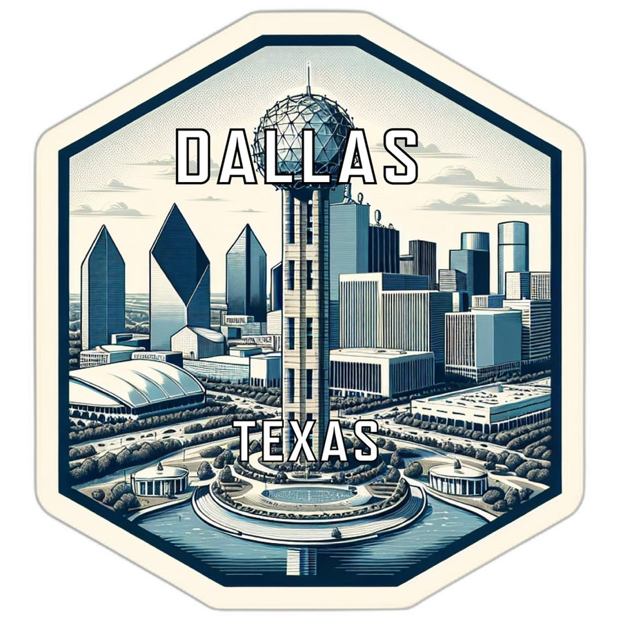 Dallas Texas Travel Destination Souvenir Vinyl Decal Sticker Image 1