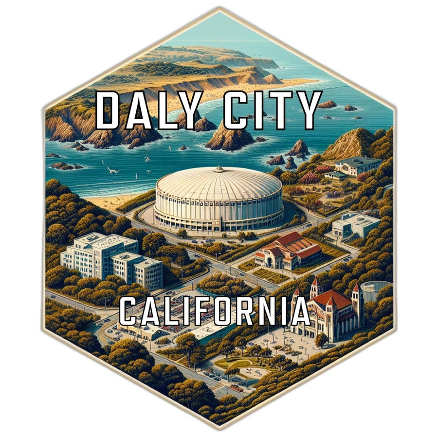 Daly City California Travel Destination Souvenir Vinyl Decal Sticker Image 1