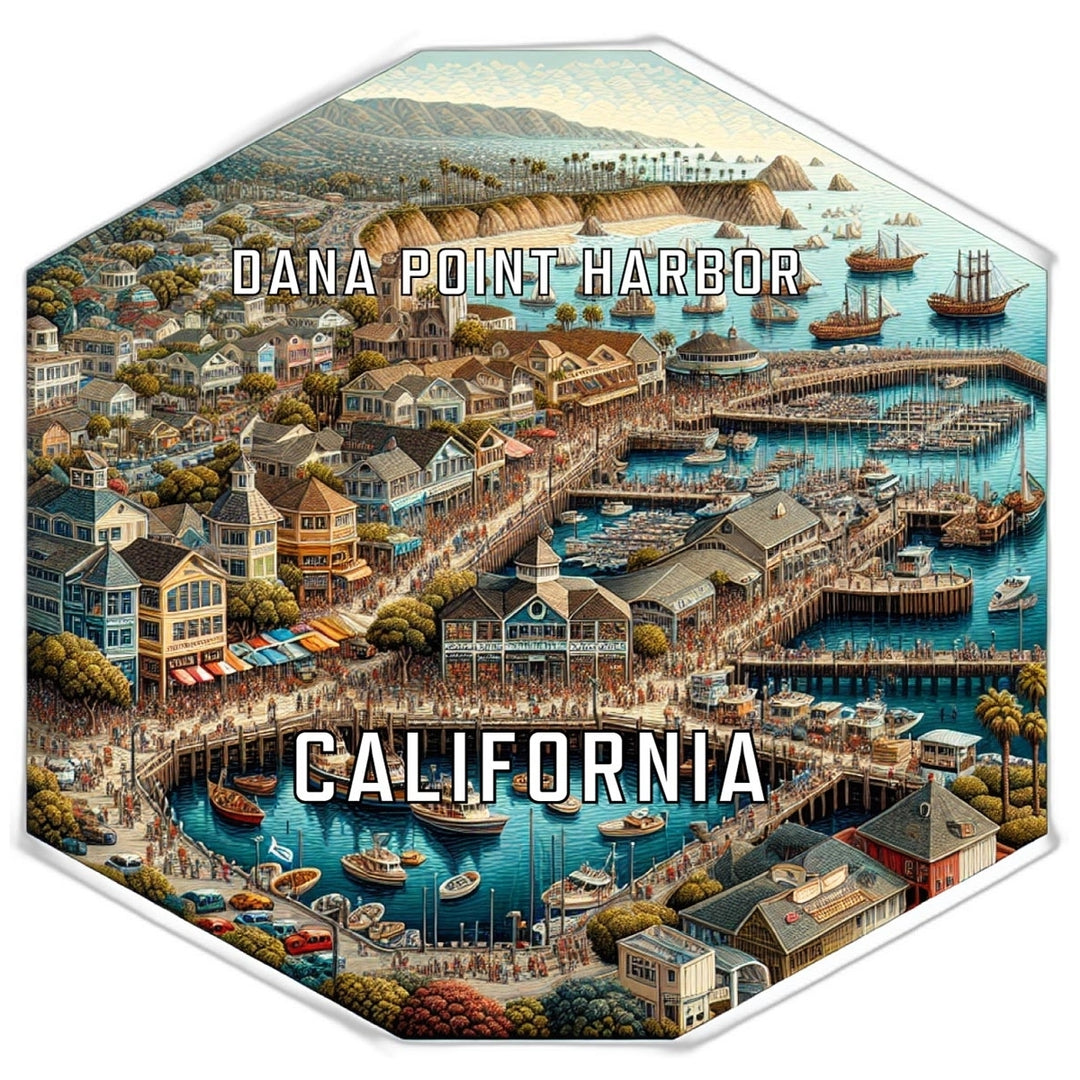 Dana Point Harbor California Travel Destination Souvenir Vinyl Decal Sticker Image 1