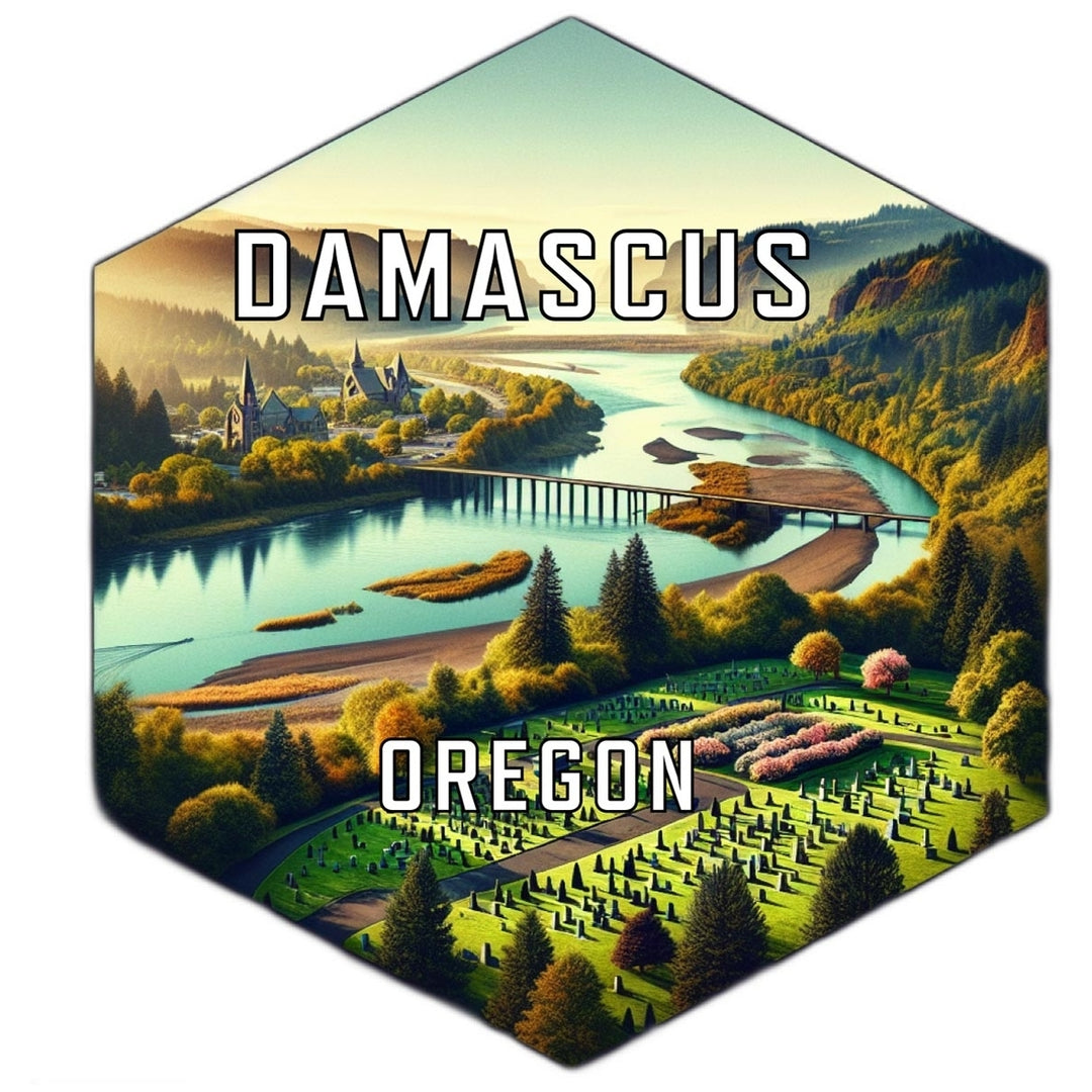 Damascus Oregon Travel Destination Souvenir Vinyl Decal Sticker Image 1