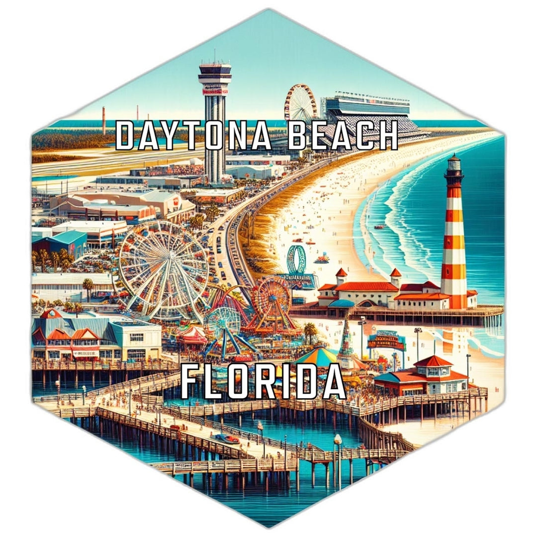 Daytona Beach Florida Travel Destination Souvenir Vinyl Decal Sticker Image 1