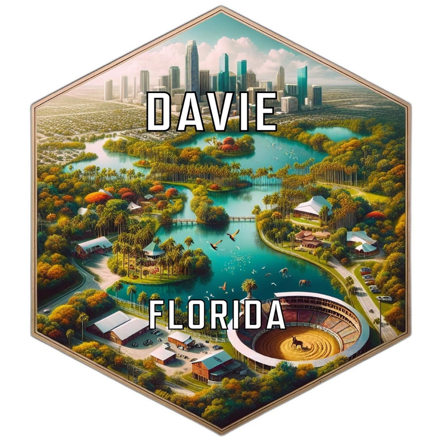 Davie Florida Travel Destination Souvenir Vinyl Decal Sticker Image 1