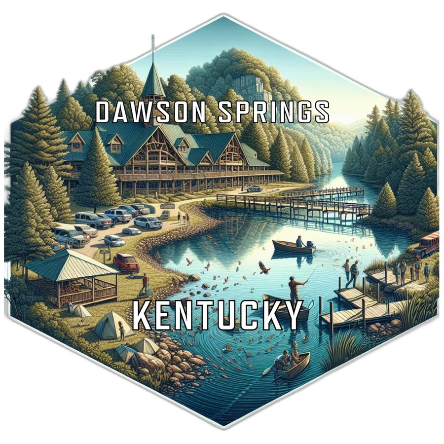 Dawson Springs Kentucky Travel Destination Souvenir Vinyl Decal Sticker Image 1