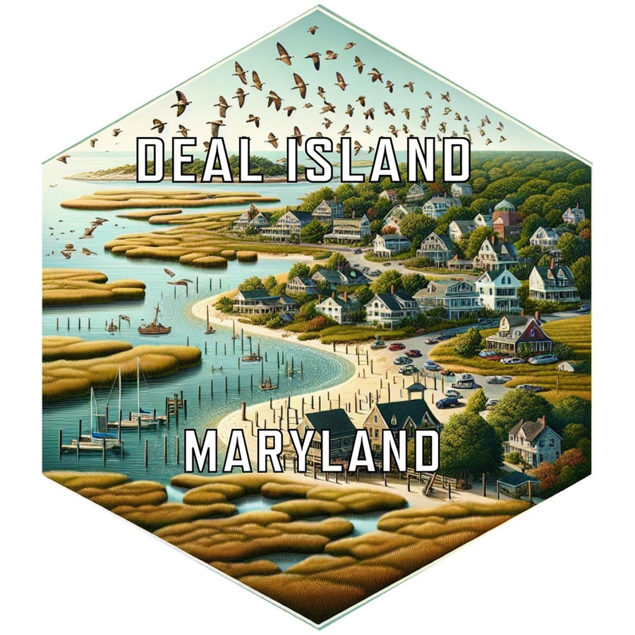 Deal Island Maryland Travel Destination Souvenir Vinyl Decal Sticker Image 1