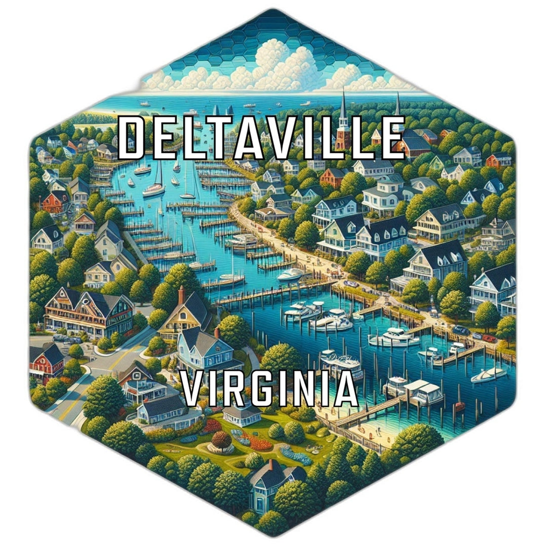 Deltaville Virginia Travel Destination Souvenir Vinyl Decal Sticker Image 1